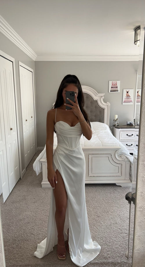 WHITE CORSET GOWN SHOP DDMINE WHITE CORSET GOWN SHOP DDMINE