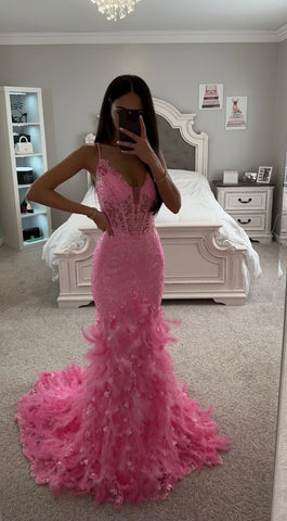 FEATHER MERMAID GOWN – SHOP DDMINE