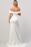 FLOWER PEDAL OFF SHOULDER GOWN