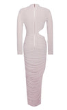 ROBE LONGUE DÉCOUPÉE EN JERSEY MÉTALLISÉ PAYTON
