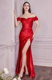 ABITO IN RASO ROSSO