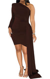 ROBE MIDI DRAPÉE PRINCESSE