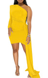ROBE MIDI DRAPÉE PRINCESSE