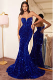 ROBE BUSTIÈRE À PAILLETTES EN COEUR