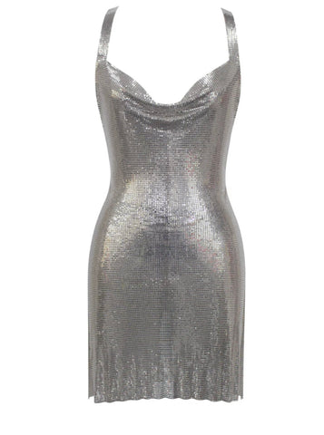 STAINLESS STEEL METAL MESH MINI DRESS – SHOP DDMINE STAINLESS STEEL METAL MESH MINI DRESS – SHOP DDMINE