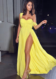 ABITO LUNGO GIALLO