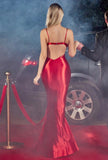 SATIN EMBELISHMENT GOWN