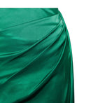 ROBE EN SATIN ÉMERAUDE CHÉRIE