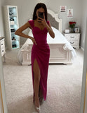 ROBE FUCHSIA À COEUR DE COEUR