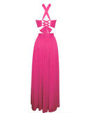 ABITO LUNGO IN CHIFFON DI SETA ELLA