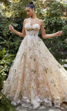 MAGNOLIA CORSET PRINTED GOWN