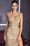 ROBE À PAILLETTES DORÉES