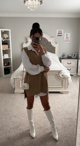 Sweater Vest Dress Sweater Vest Dress
