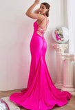 ROBE SIRÈNE EXTENSIBLE AVEC DOS EN DENTELLE