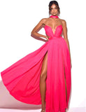 ABITO LUNGO IN CHIFFON DI SETA ELLA