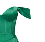 ROBE EN SATIN ÉMERAUDE CHÉRIE