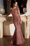 ROBE SIRÈNE À PAILLETTES