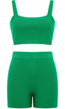 GREEN SHORTS SET