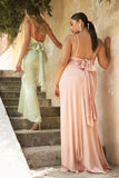 ROBE EN SATIN DE JADE