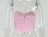 TOP CORSETTO IN RETE