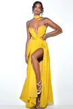 ABITO LUNGO IN CHIFFON DI SETA ELLA